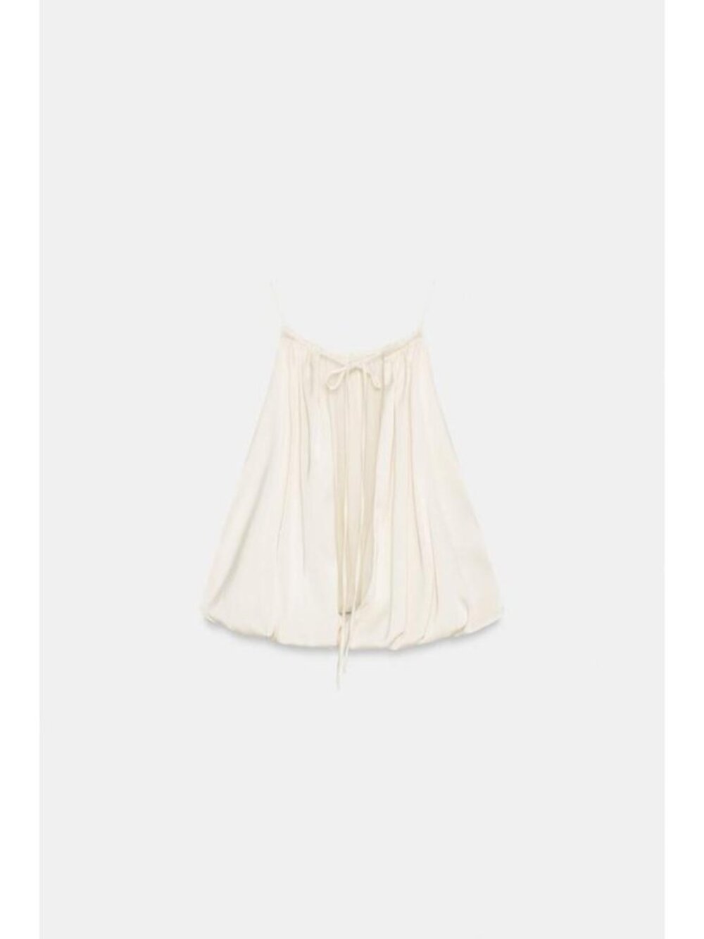 ZARA SATIN BALLOON HALTER CROP TOP - Picture 7 of 8